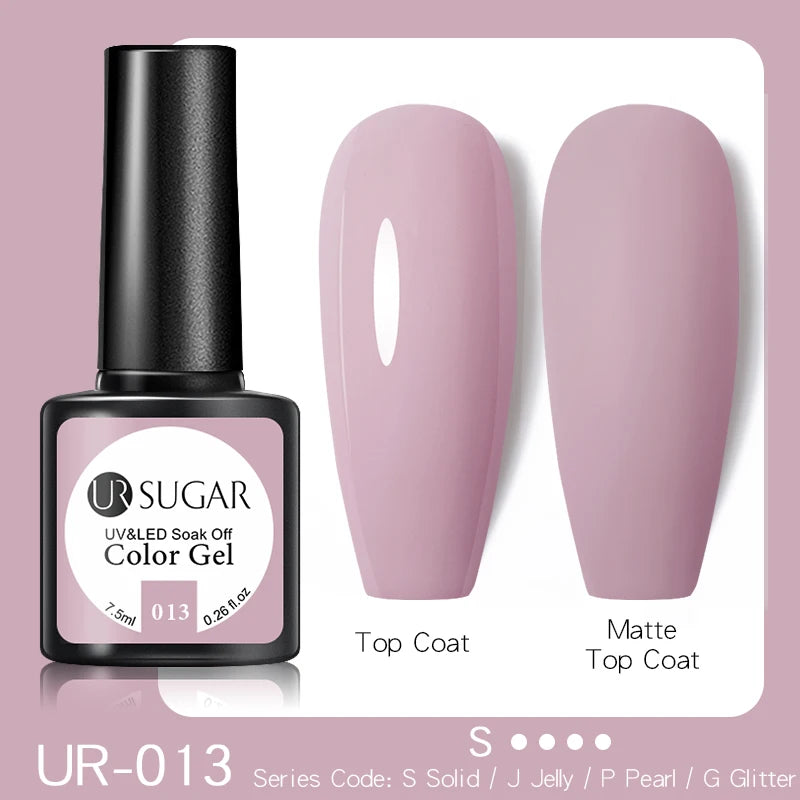 UR SUGAR Elegant Gel Polish: White, Nude & Black UV LED Nail Art