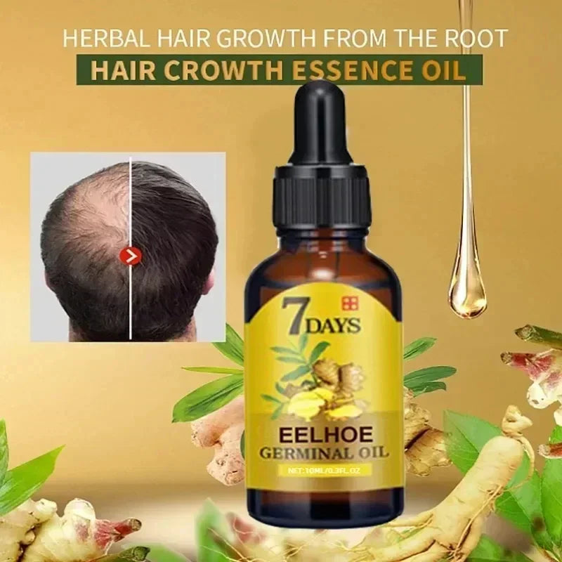 7-Day Rapid Growth Ginger Hair Serum – Anti-Hair Loss & Scalp Nourishing Treatment