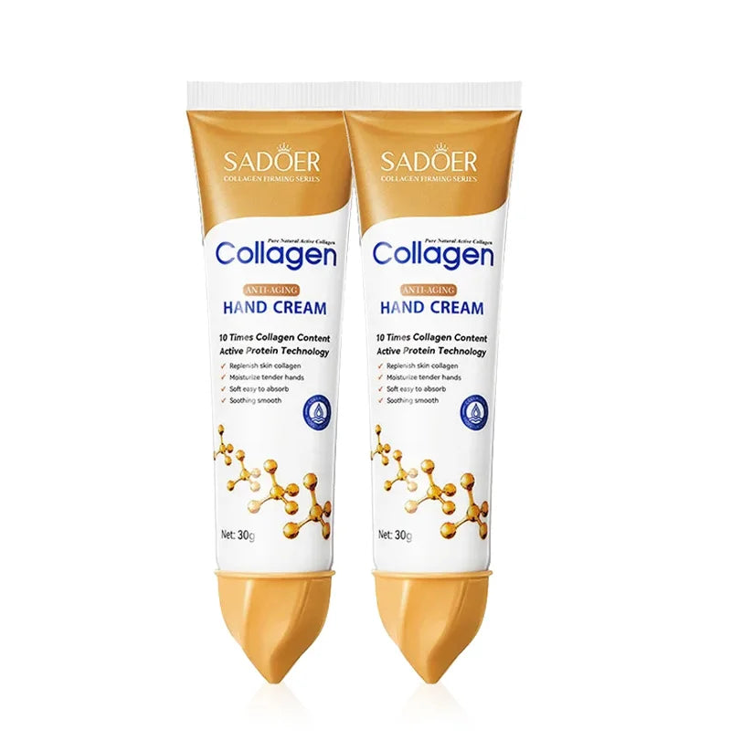 SADOER Collagen Hand Cream – Hydrate, Firm & Brighten (1/2pcs)