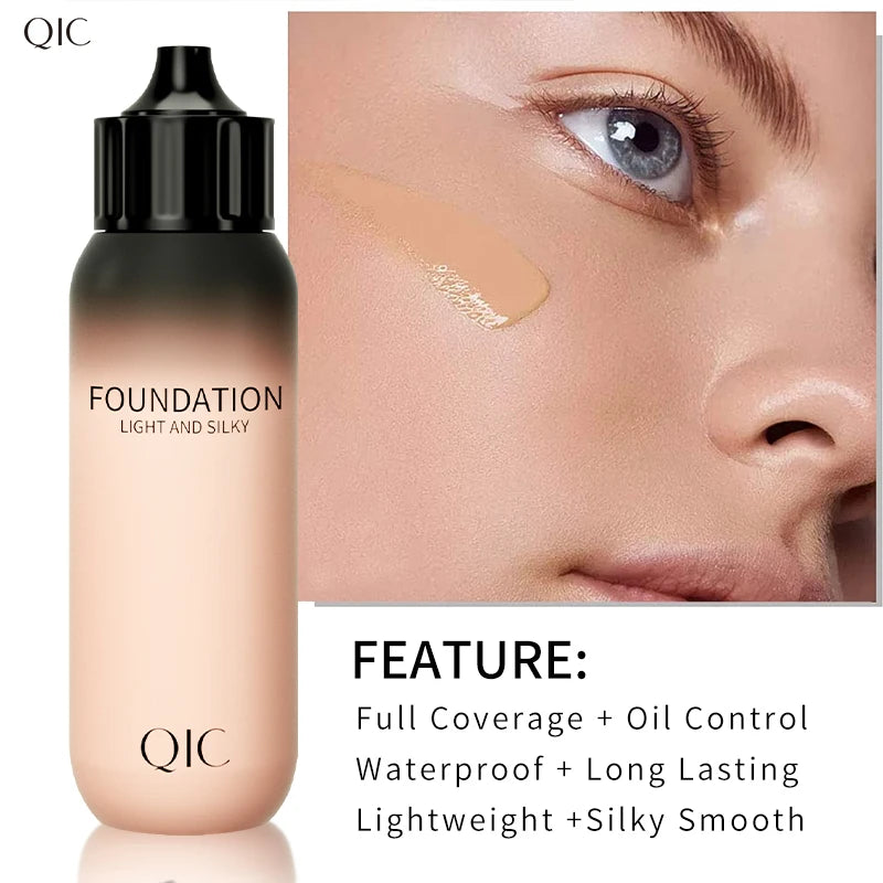 Flawless Matte Liquid Foundation – Waterproof, Oil-Control & Full Coverage (30ml)