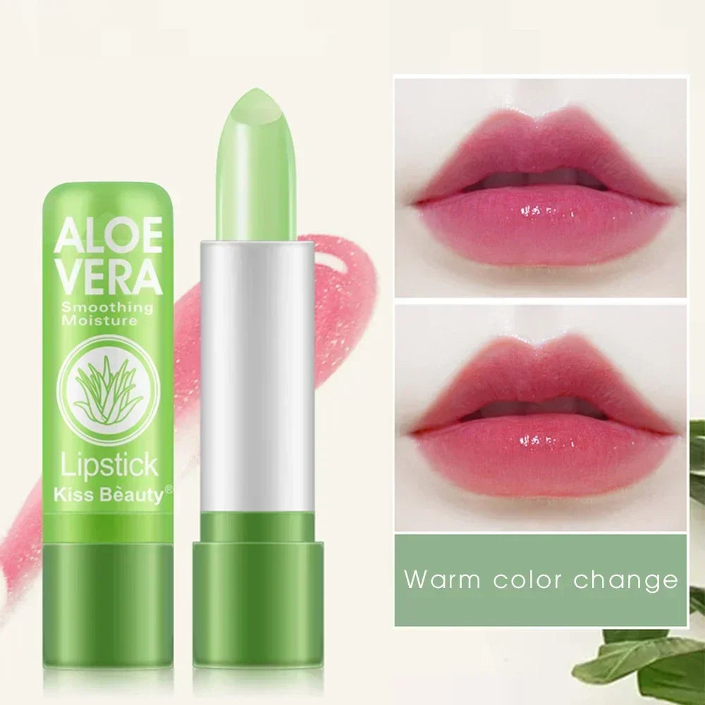 Moisturizing Aloe Vera Lip Balm – Color Changing, Nourishing & Long-Lasting Care