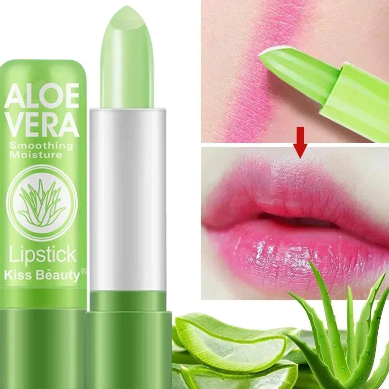 Moisturizing Aloe Vera Lip Balm – Color Changing, Nourishing & Long-Lasting Care