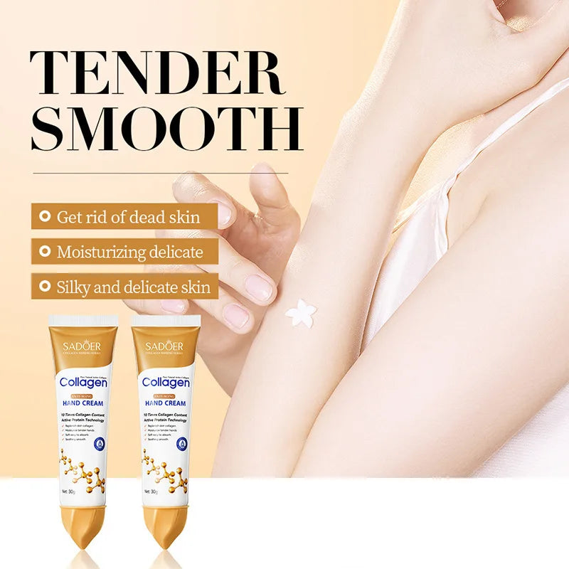 SADOER Collagen Hand Cream – Hydrate, Firm & Brighten (1/2pcs)