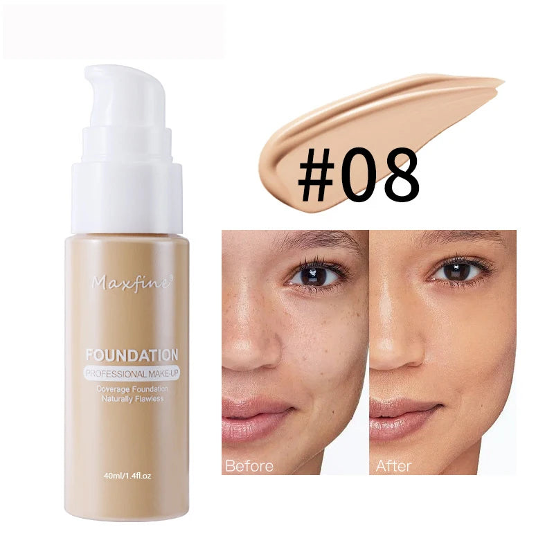 Long-Lasting Liquid Foundation – Waterproof, Oil Control & High Coverage