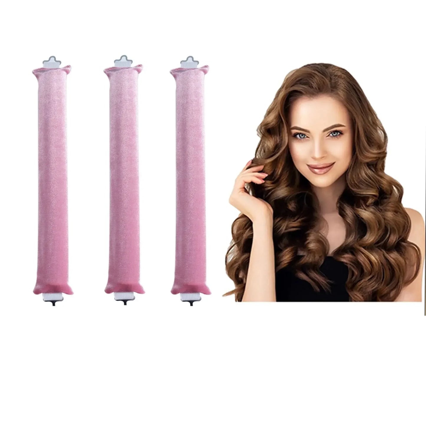 Heatless Curling Rod Headband – Soft Sleep-In Rollers for Effortless Curls