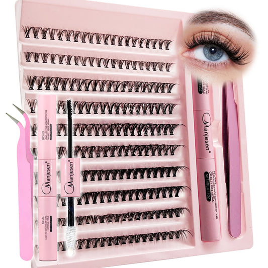 DIY Lash Extension Kit – 200 Clusters with Bond & Seal for Flawless Lashes