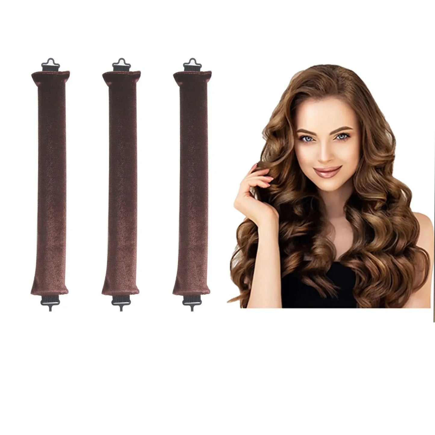 Heatless Curling Rod Headband – Soft Sleep-In Rollers for Effortless Curls