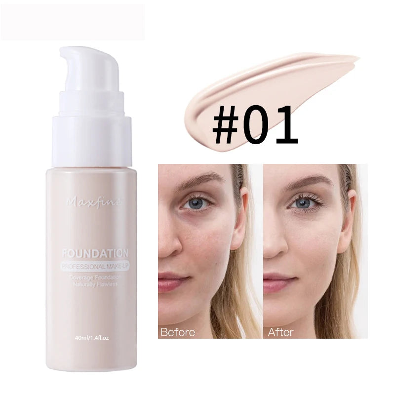 Long-Lasting Liquid Foundation – Waterproof, Oil Control & High Coverage