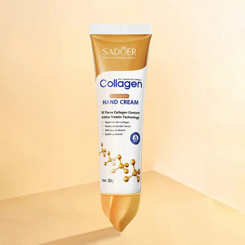 SADOER Collagen Hand Cream – Hydrate, Firm & Brighten (1/2pcs)