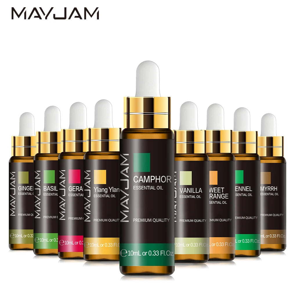 MAYJAM 10ml Aromatic Essential Oil – Relaxing Scents for Diffusers & Humidifiers